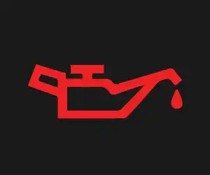 Oil pressure warning light