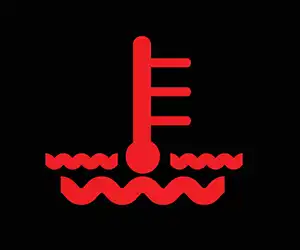Temperature warning light